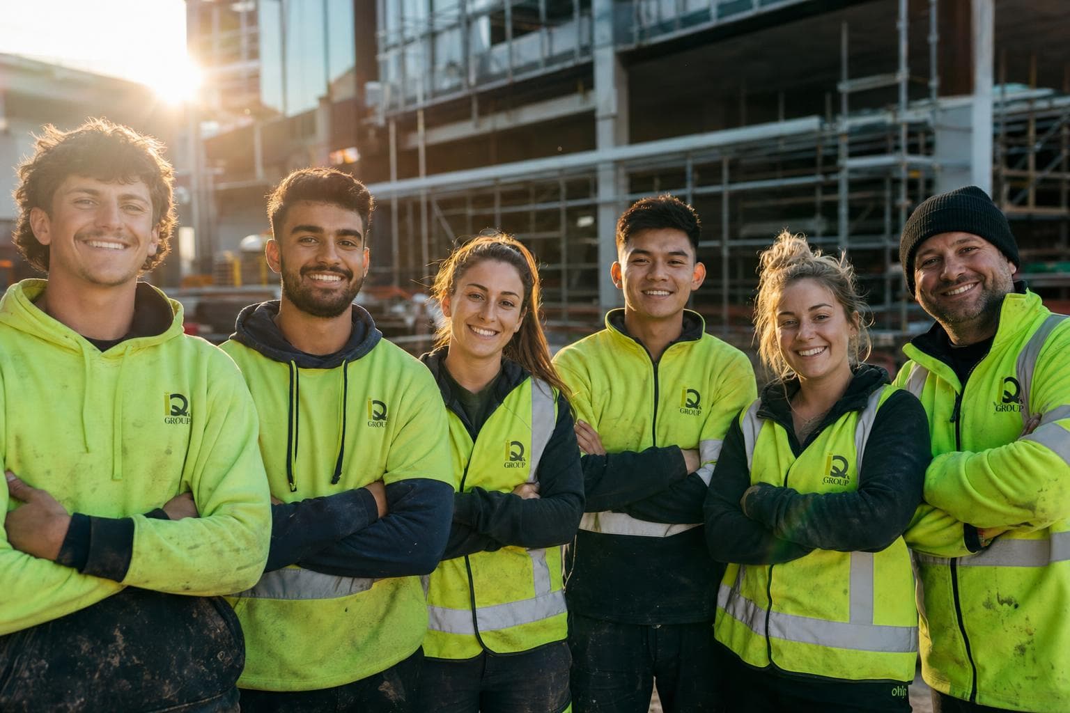 The IQs Group team on site